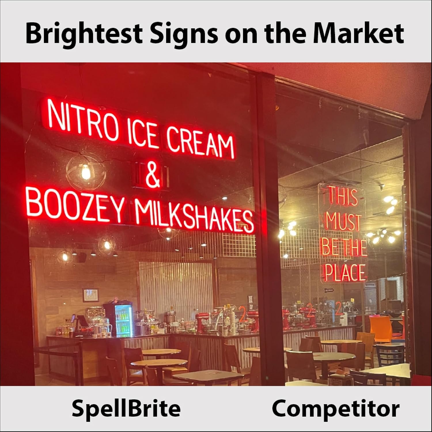 SpellBrite Custom Signs for Business | Custom Neon Sign Look